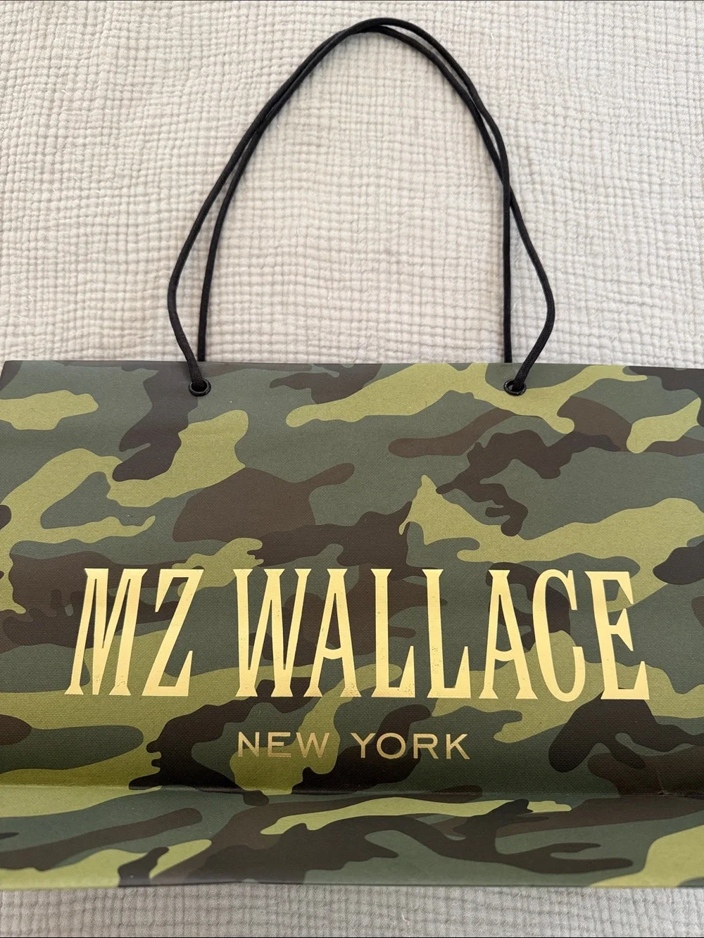 MZ WALLACE Camo Paper Shopping Bag